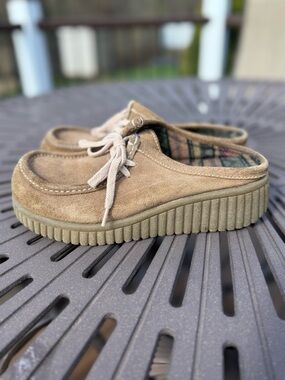 BC suede loafer wedge , sz 8